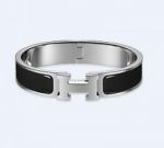 Hermes Bracelet Stainless Steel & Black - Box Included